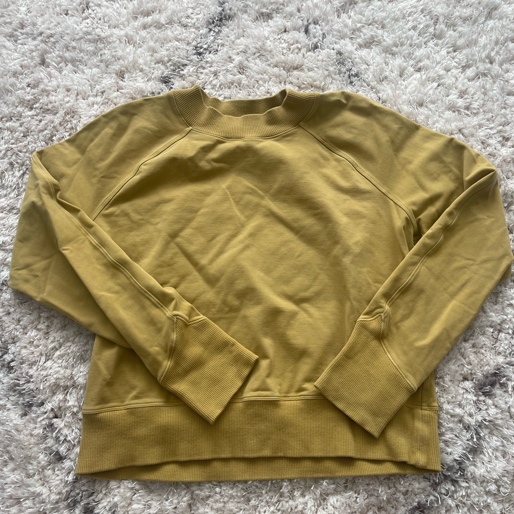 Lululemon Ready to Roll Crew Neck Yellow